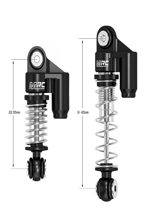 MRC SCX24 Shocks Aluminum Shock Absorber Damper Set for 1/24 Axial RC SCX24 Deadbolt C10 Betty Gladiator Bronco (Black) - Image 3
